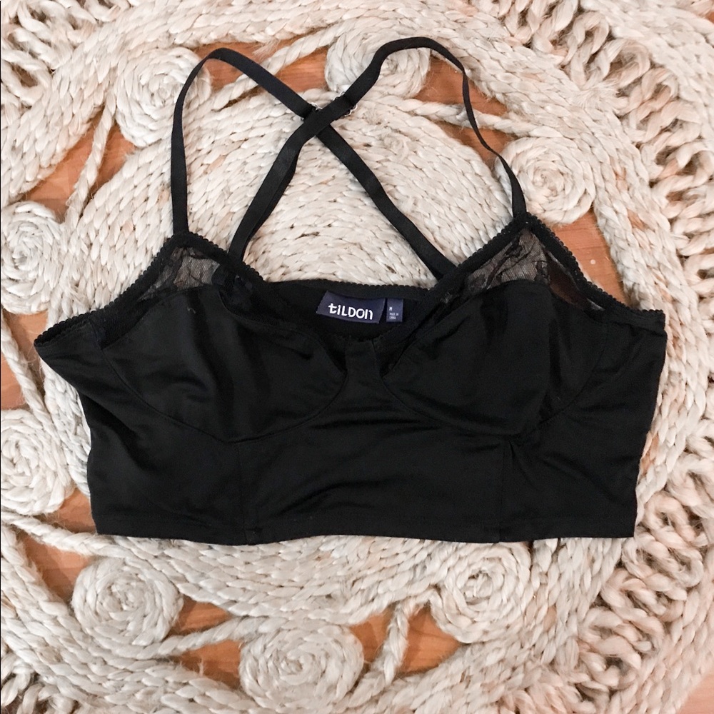 Tildon Black bralette